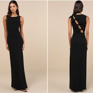 LULU's Sexy Prom Wedding Elegant Classic Sophisticated Mermaid Trumpet Maxi